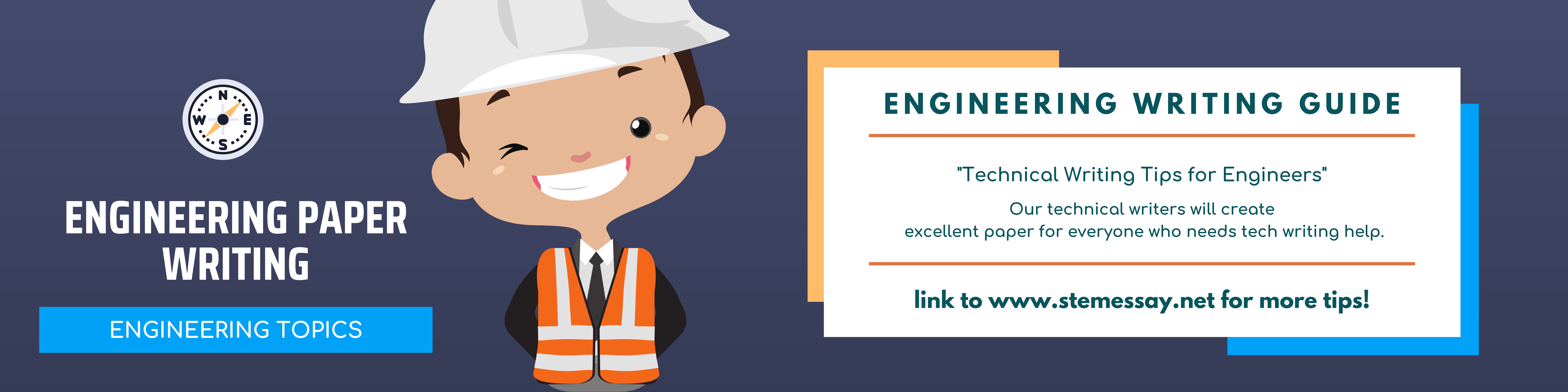 TECHNICAL WRITING TIPS FOR ENGINEERS Banner for StemEssay.net